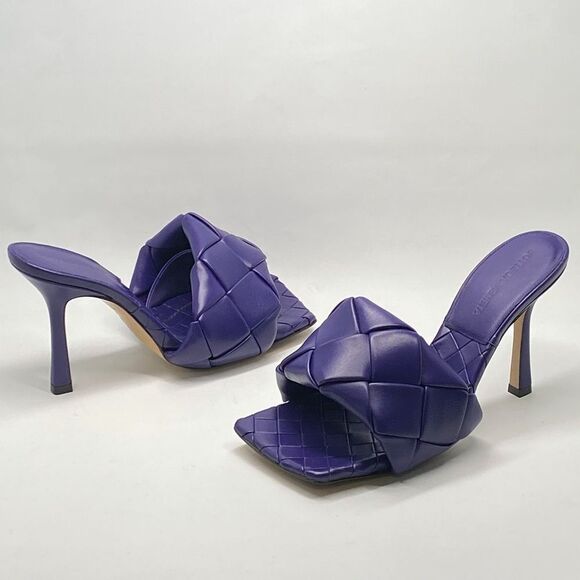 Bottega Veneta Intrecciato Lido Heeled Sandals size 37 - Picture 10 of 13